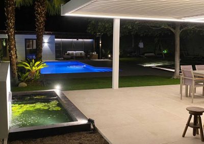 PERGOLA BIOCLIMATICA LAMAS ORIENTABLES MOTORIZADA EN CHALET BOADILLA DEL MONTE MADRID 7