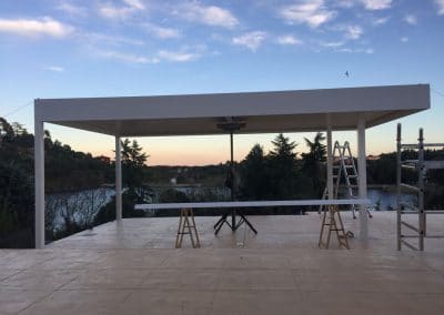 PERGOLA BIOCLIMATICA LAMAS ORIENTABLES MOTORIZADA EN TERRAZA TORRELODONES MADRD 3