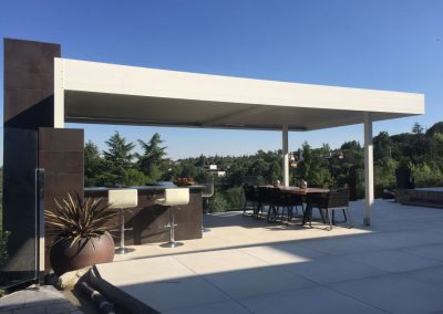 PERGOLA BIOCLIMATICA LAMAS ORIENTABLES MOTORIZADA EN TERRAZA TORRELODONES MADRD 9
