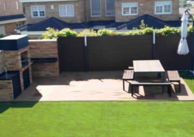 PERGOLA BIOCLIMATICA ORIENTABLE MOTORIZADA Y PERGOLA PLANA EN TERRAZA ARROYOMOLINOS MADRID 01