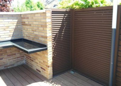 PERGOLA BIOCLIMATICA ORIENTABLE MOTORIZADA Y PERGOLA PLANA EN TERRAZA ARROYOMOLINOS MADRID 04