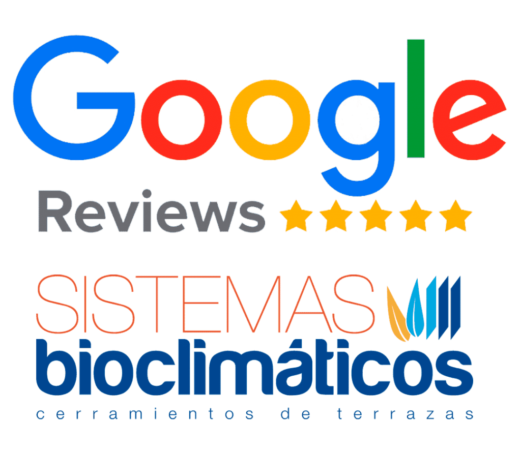 Reseñas en Google de las Opiniones de los Clientes de Sistemas Bioclimaticos y sus instalaciones de Cerramientos de Terrazas, Áticos y Porches con Pérgolas Bioclimáticas, Cortinas de Cristal, Techos Móviles y Fijos