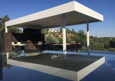PERGOLA BIOCLIMATICA LAMAS ORIENTABLES MOTORIZADA EN TERRAZA TORRELODONES MADRD 10