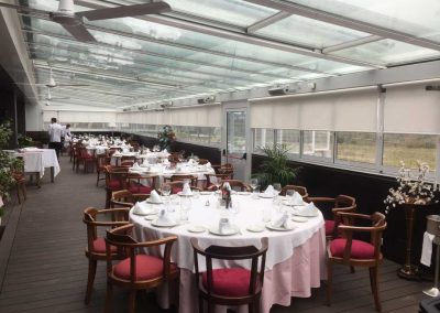 Techo Fijo y Movil en terraza hosteleria